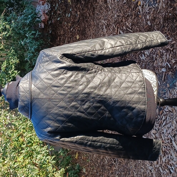 Wilson Leather GENUINE QUILTED LEATHER JACKET BLACK SIZE L EUC - Picture 3 of 9